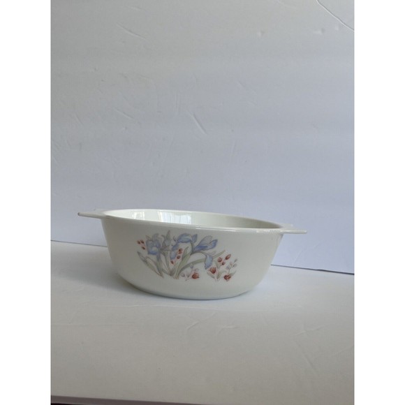 PYREX Other - PYREX JAJ England Blue Iris Casserole Serving Bowl - 8 Inch - NO LID
